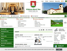 Tablet Screenshot of klatovanovaves.sk